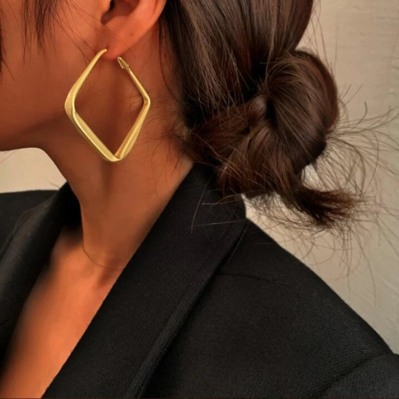 Geometric Metal Earrings for Women Irregular Circle Square Earrings Femme Drop Earrings Fashion Jewelry Gift Pendientes 2023