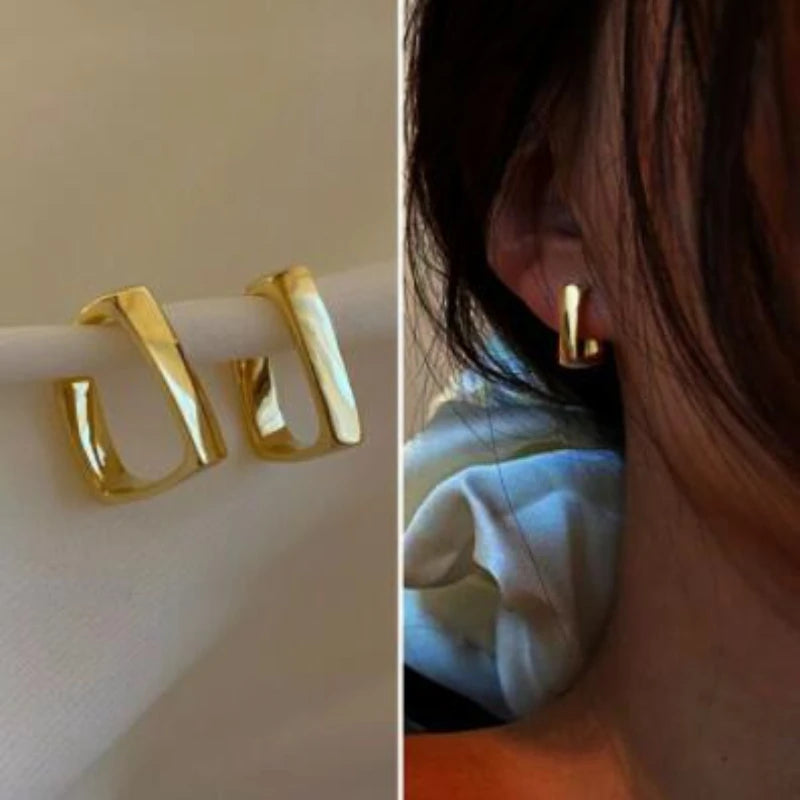 Geometric Metal Earrings for Women Irregular Circle Square Earrings Femme Drop Earrings Fashion Jewelry Gift Pendientes 2023