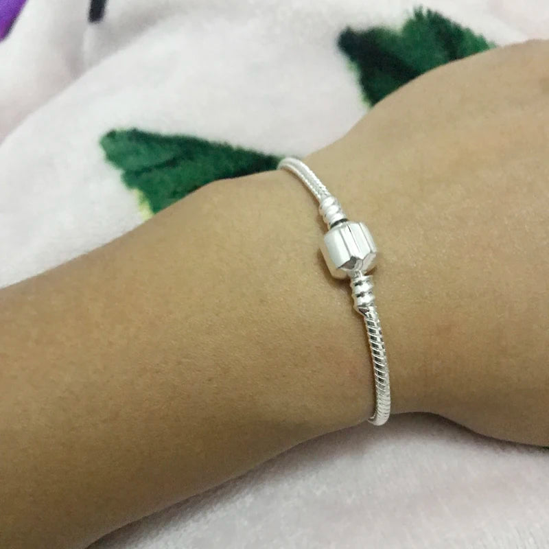 Prevent Allergy Original Certified Tibetan Silver Snake Chain Charm Bangle & Bracelet Jewelry Dropship